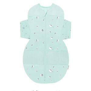 EUC 100% Organic SNOO Baby Sleep Sacks Mint Print Size Large